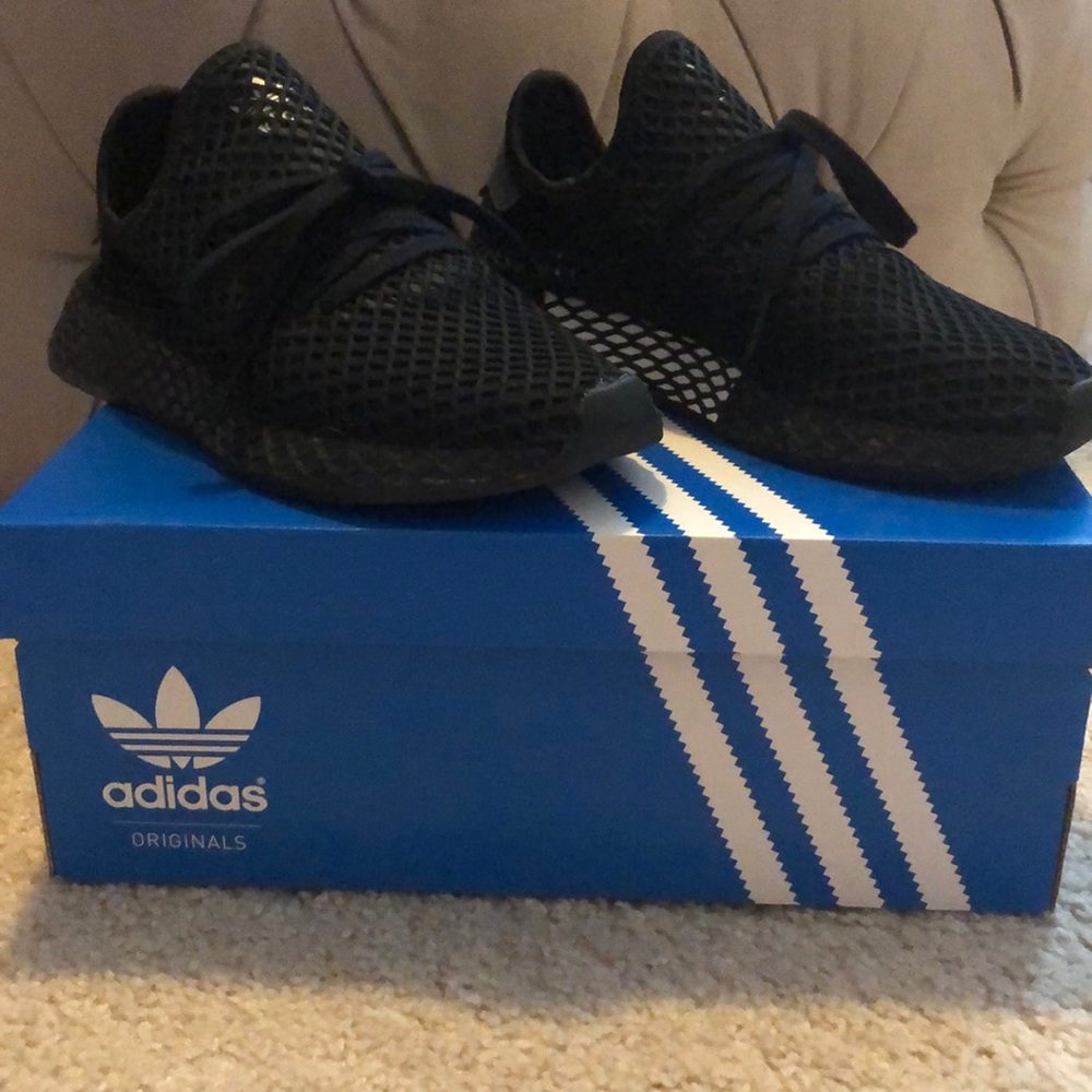 Adidas black sneakers